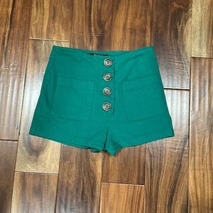 Green shorts